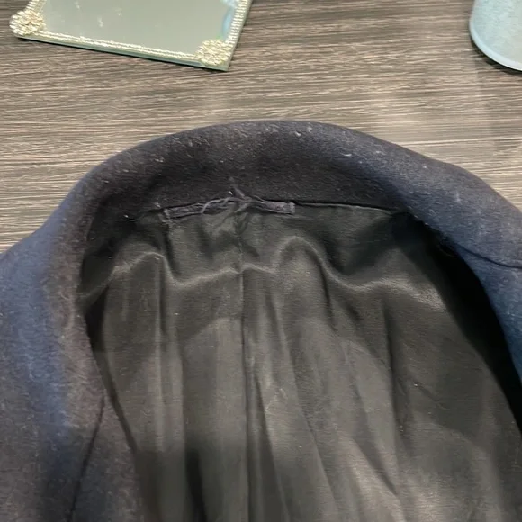 VINTAGE U.S. NAVY 100% WOOL CORDUROY INSIDE POCKETS PEACOT TAGGED SIZE 38 - Picture 4 of 13